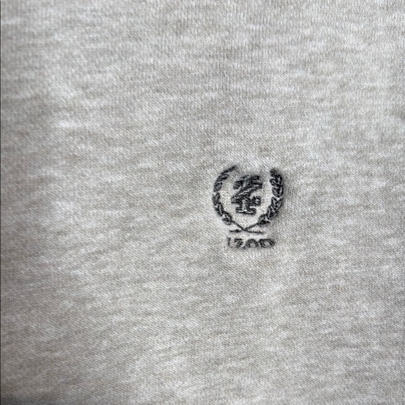 Izod Light Heather oatmeal Crewneck Sweater with Ribbed Cuffs Size XL Tall - Picture 2 of 5